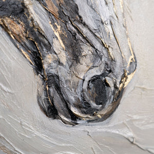 Nahaufnahme Pferde Acrylmalerei – abstrakte Wanddekoration mit Tieren