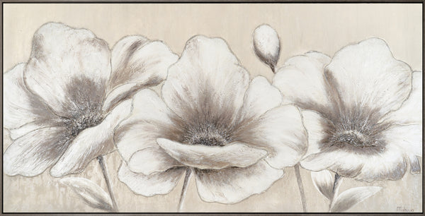 Modern art acrylic painting with frame "Flowers II"