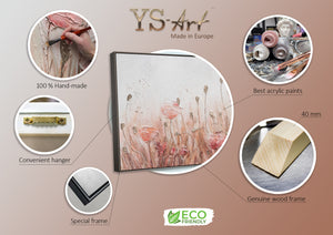 Infografik zum Kunst Gemälde Mohnblumen