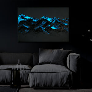 Neon wall art with frame "Heavenly Beauty"