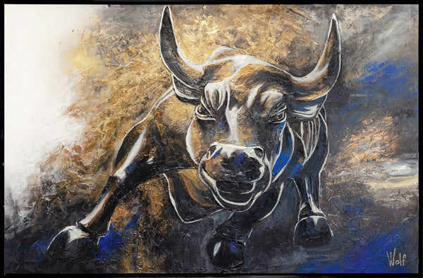 Night glow painting with frame "Echo of Nature"