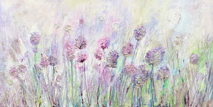 Wall art modern flower painting "Flowers in the meadow"
