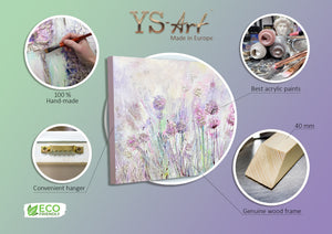 Wall art modern flower painting "Flowers in the meadow"