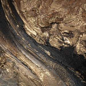 gold schwarzer verlauf, abstrakte struktur malerei