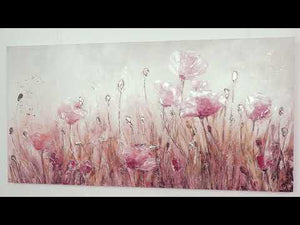 Acrylic flower painting on canvas "April"