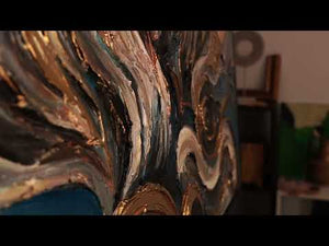 Hand-Painted Canvas „Dynasty of Strength“ – Majestic Wall Art
