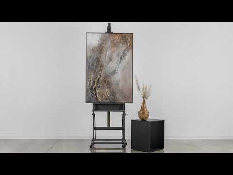 Abstract acrylic painting with frame "Universe"