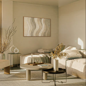 Abstraktes Wandbild in modernem Stil mit feiner Struktur 