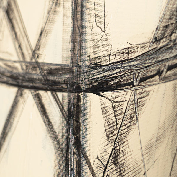 Strukturierte Oberfläche eines abstrakten Gemäldes, moderne Texturmalerei