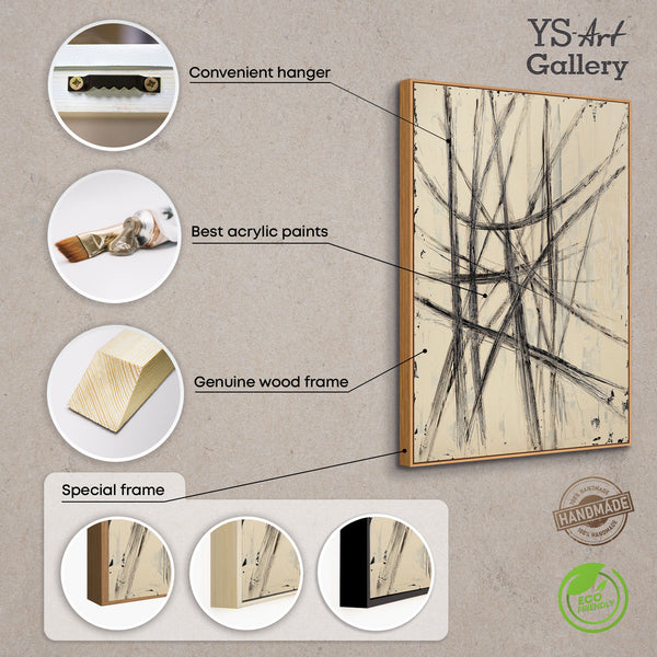 Wandbild abstrakt als dekoratives Element in modernen Wohnräumen