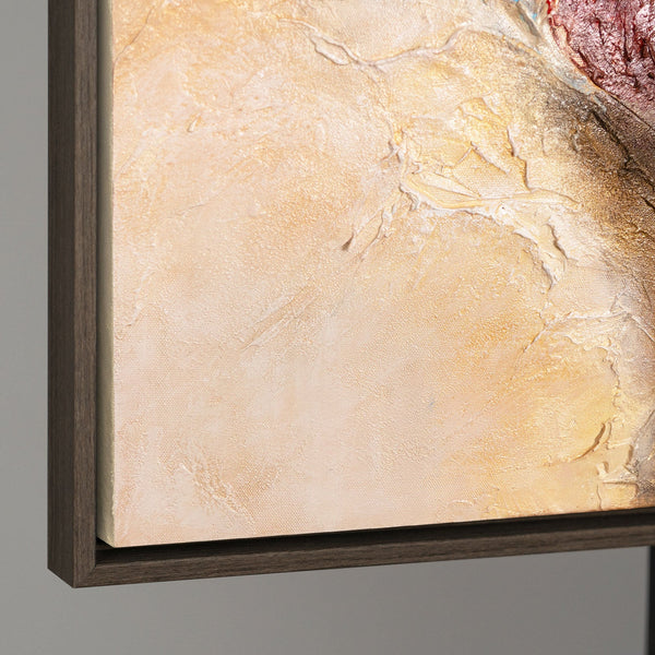 Abstraktes Gemälde mit Rahmen „Musik in Farbe“ – Handgemalte Kunst auf Leinwand