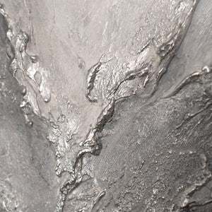 Handgemaltes Acrylbild mit Rahmen „Erinnerung der Felsen“ – Moderne Wandkunst auf Leinwand