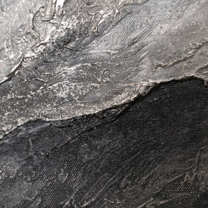 Handgemaltes Acrylbild mit Rahmen „Erinnerung der Felsen“ – Moderne Wandkunst auf Leinwand