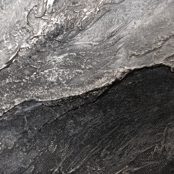 Handgemaltes Acrylbild mit Rahmen „Erinnerung der Felsen“ – Moderne Wandkunst auf Leinwand