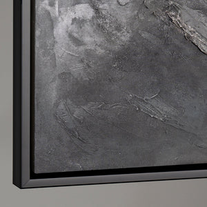Handgemaltes Acrylbild mit Rahmen „Erinnerung der Felsen“ – Moderne Wandkunst auf Leinwand