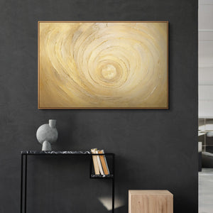 Abstraktes Wandbild in modernem Stil mit feiner Struktur und ruhiger Farbpalette