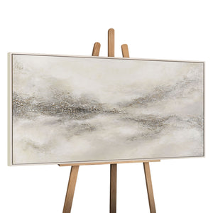 Hand-painted painting with frame "Nebulous Distance" – Modern Abstract Art