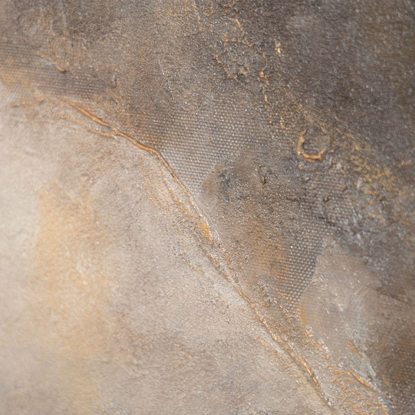 Handgemaltes Gemälde „Leuchten in den Wolken“ – Elegantes Acrylgemälde mit Goldakzenten