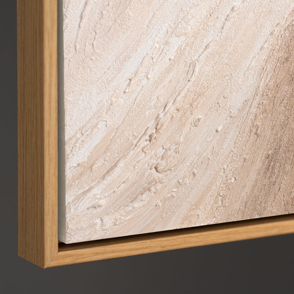 Material und Eigenschaften eines strukturierten Leinwandbildes, Infografik