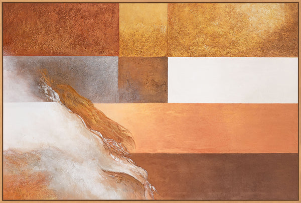 Abstrakte Wandkunst in ruhigen Farbtönen für moderne Interieurs