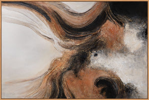 Modernes Acrylbild „Element in Bewegung“ abstrakte Wandkunst mit Struktur