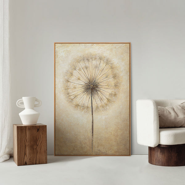 Handgemalte Acrylmalerei „Atem des Sommers“ – Moderne Abstrakte Kunst mit Rahmen