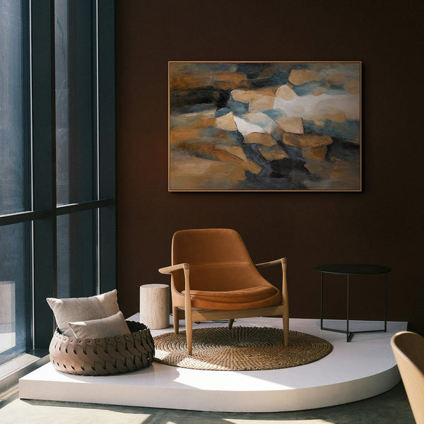 Modern framed pictures with a warm texture "Palette of the Evening"