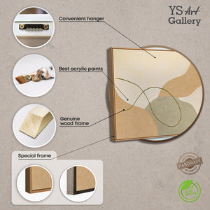 Modernes abstraktes Gemälde für stilvolle Innenräume in neutralen Farben