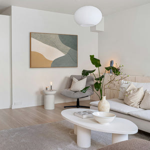 Modern acrylic paintings as tranquil wall decoration in the "Eternal Line" frame