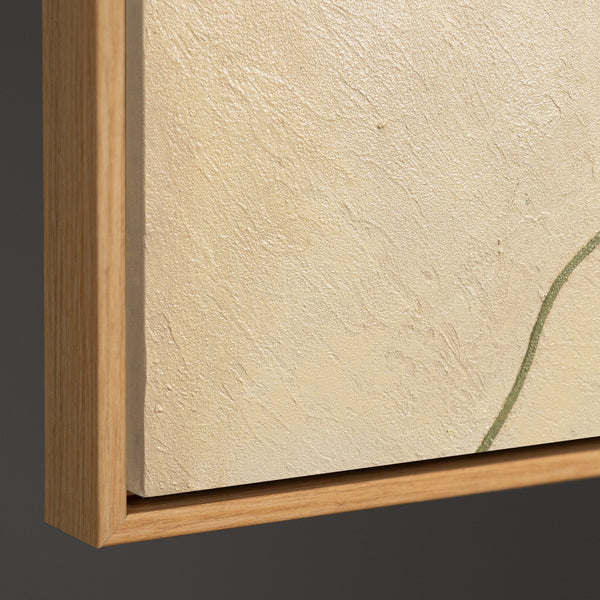 Minimalistisches abstraktes Gemälde mit strukturierter Oberfläche