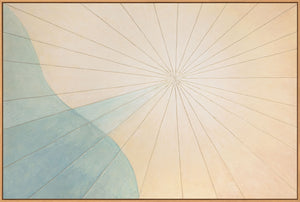 Calm acrylic paintings in natural colors as modern wall art "Dawn over the Sea"