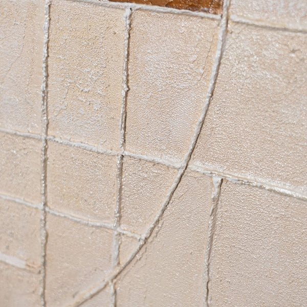 Abstraktes Wandbild mit harmonischen Formen und natürlicher Farbwirkung