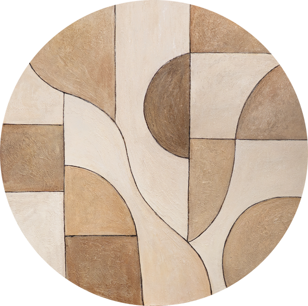 Modernes abstraktes Wandbild mit Struktur und zeitloser Ästhetik