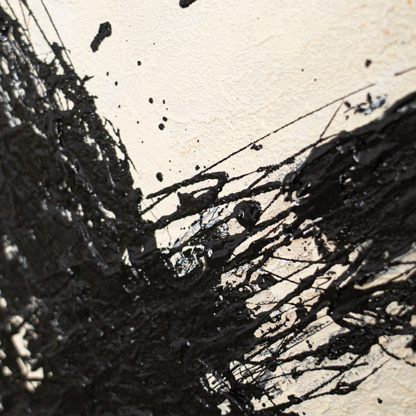 Abstract painting in a modern acrylic style, "Power of the Brushstroke"