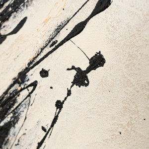 Abstract painting in a modern acrylic style, "Power of the Brushstroke"