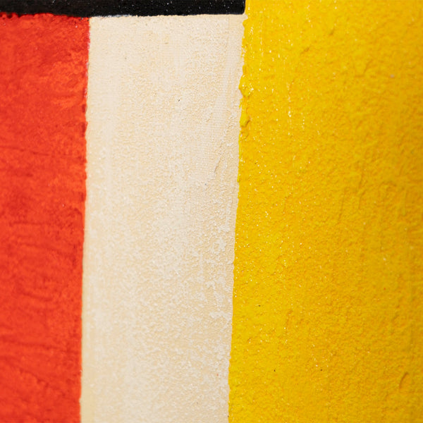 Abstract painting in a frame, geometric wall art "Contrasts"