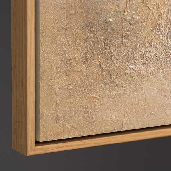 Minimalistisches abstraktes Gemälde mit strukturierter Oberfläche