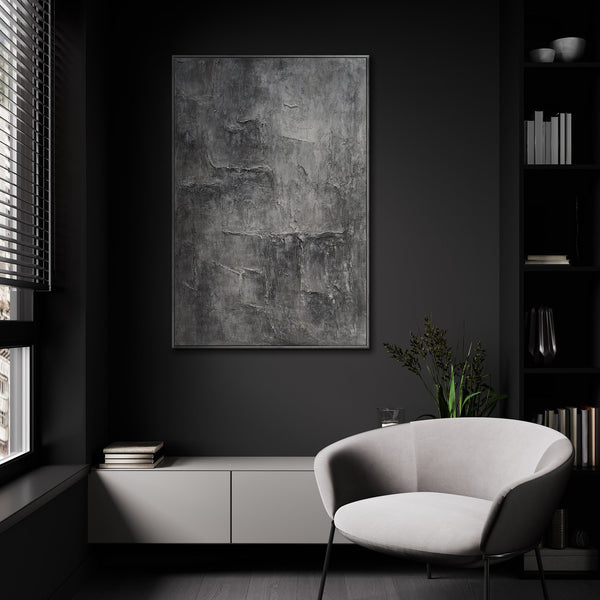 Abstraktes Gemälde im zeitgenössischen Interior Design