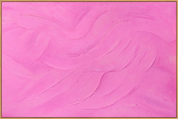 Structured canvas painting in a frame, tranquil art "Sugar Veil"