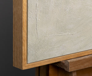 Exklusives abstraktes Hochzeitsbild – Handgefertigtes Unikat auf Naturholzrahmen