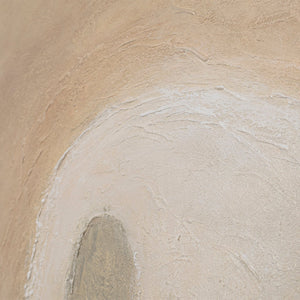 Abstraktes Acrylmalerei mit Rahmen „Grüner Akzent“ – Minimalistische Wandkunst auf Leinwand