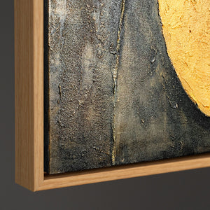 Abstrakte Texturmalerei mit sanften Übergängen und Tiefe