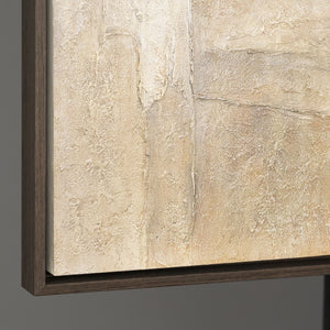 Modernes abstraktes Gemälde für stilvolle Innenräume in neutralen Farben