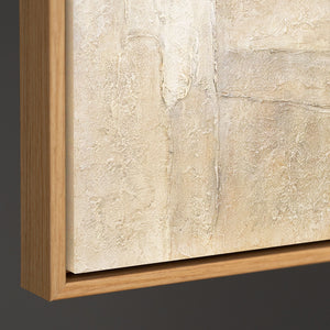 Abstraktes Wandbild mit harmonischen Formen und natürlicher Farbwirkung