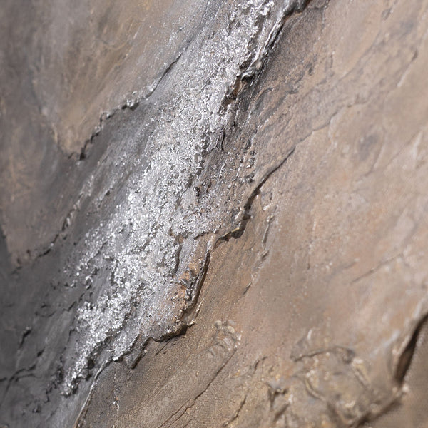 Zeitgenössische abstrakte Wandkunst mit Struktur, minimalistisches Design