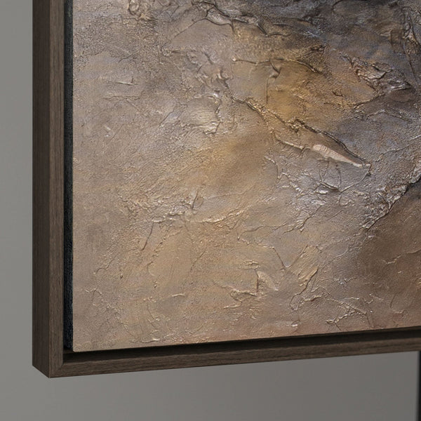 Detailaufnahme der Textur eines modernen abstrakten Wandbildes