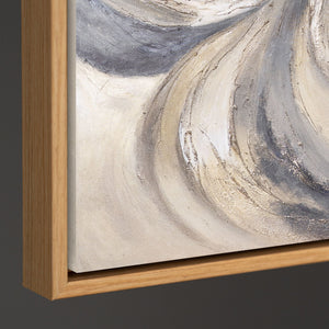 Modernes abstraktes Leinwandbild mit harmonischem Wirbelmuster