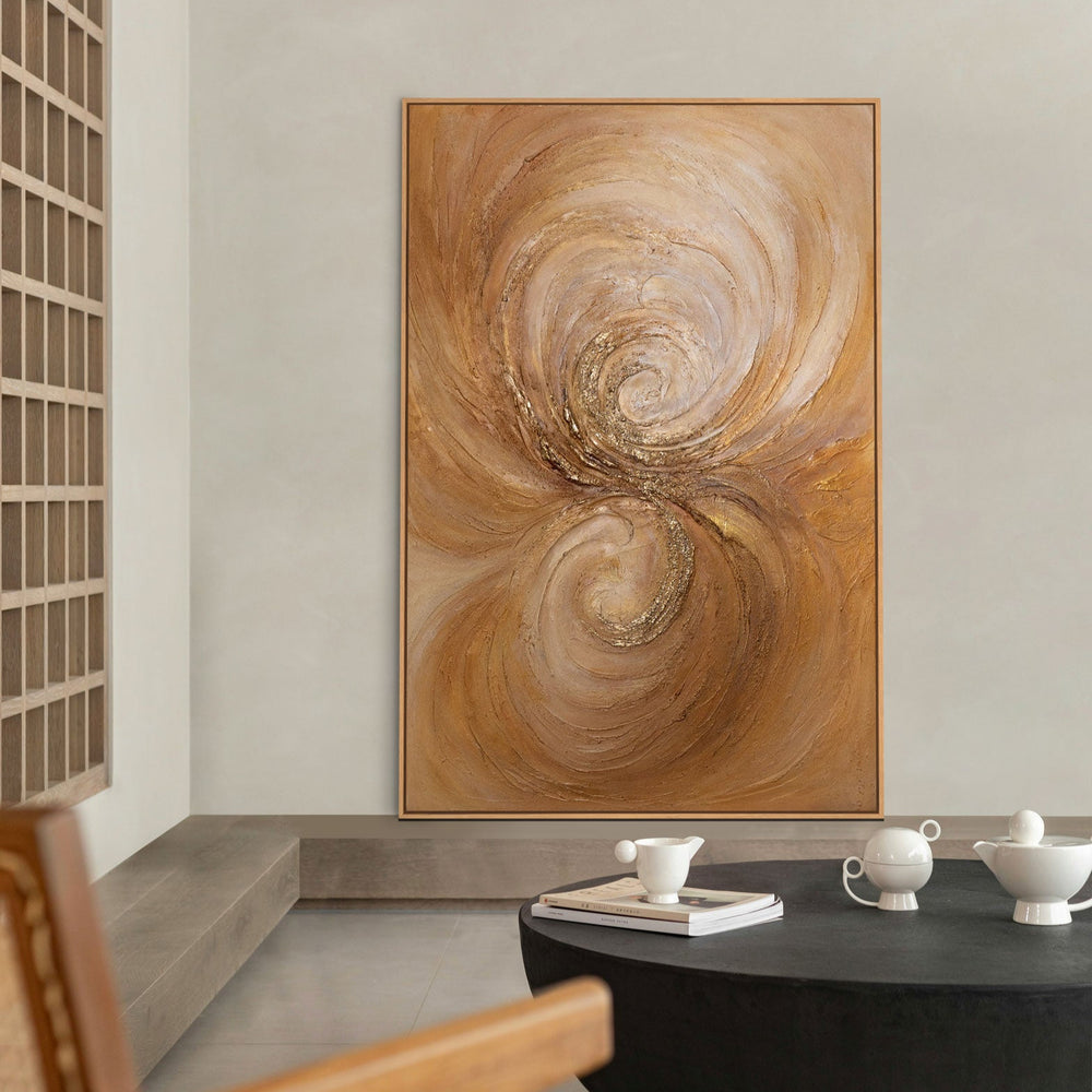 Hand-Painted Painting "Borders of Illusion" – Modern Wall Art on Canvas