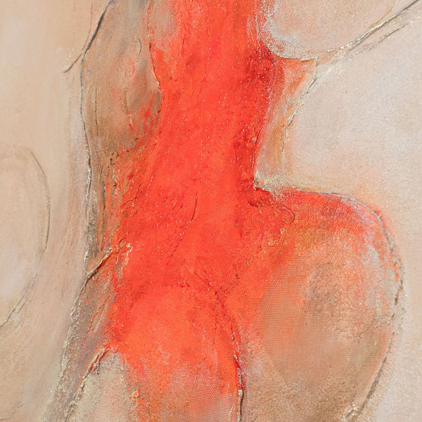 Zeitgenössische abstrakte Wandkunst mit Struktur, minimalistisches Design