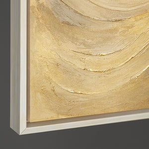 Detailaufnahme der Textur eines modernen abstrakten Wandbildes